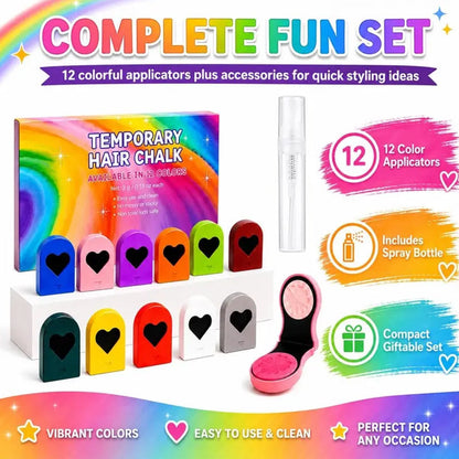 Temporary Hair Chalk Set for Girls