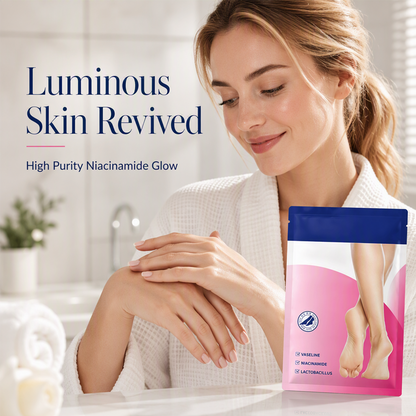 🔥50% OFF! Moisturizing Foot Mask for Dry Cracked Feet – Deep Hydration & Exfoliation for Baby-Soft Skin! 🦶✨