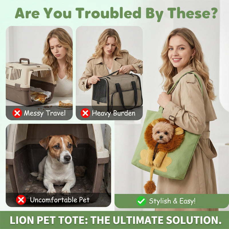 🥳HOT SALE🥳💞10K+ SOLD! Pet Carrier Bag – From £13.99! Head-out portal, lion mane design & durable canvas. Travel in style – grab yours! ✅