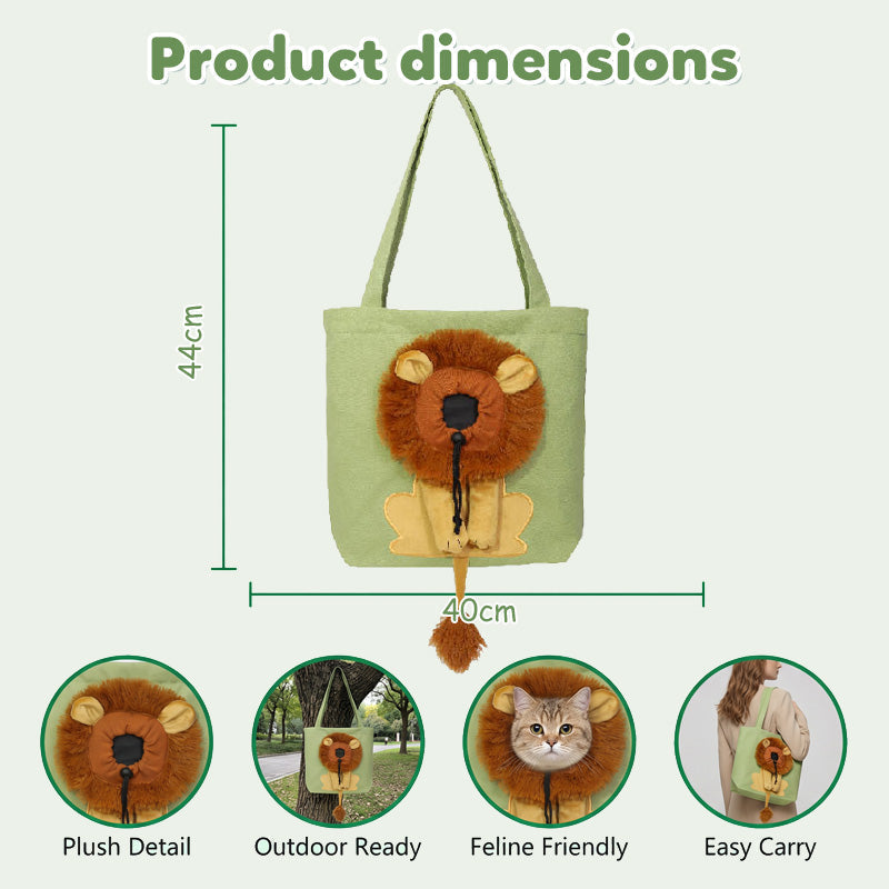 🥳HOT SALE🥳💞10K+ SOLD! Pet Carrier Bag – From £13.99! Head-out portal, lion mane design & durable canvas. Travel in style – grab yours! ✅