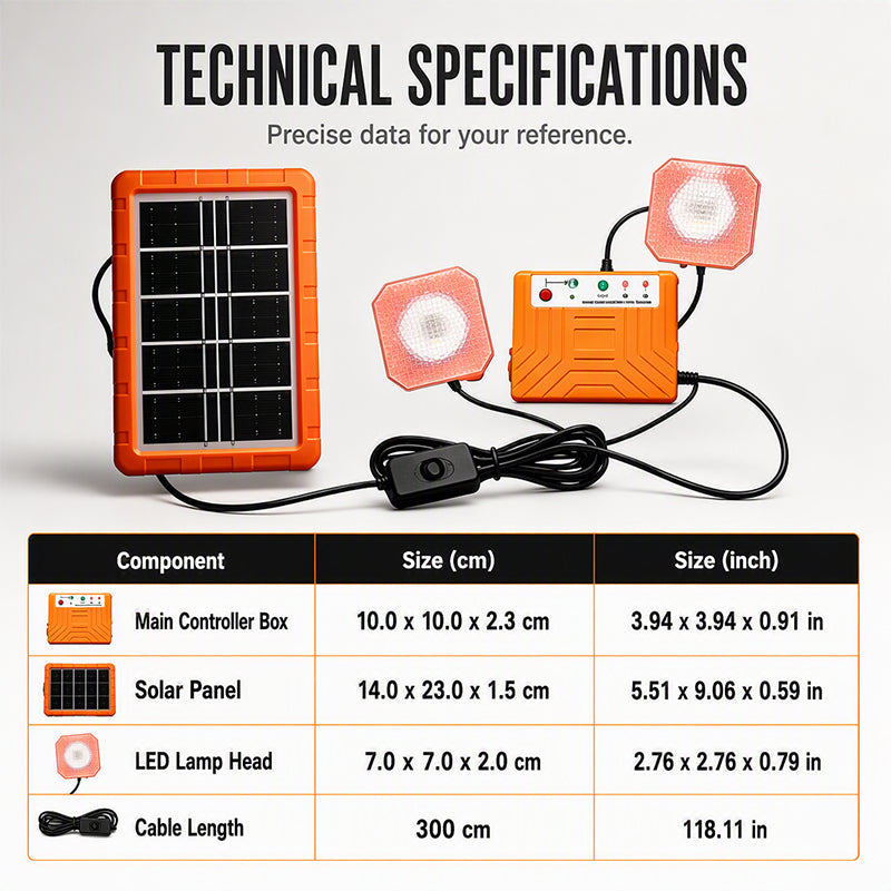 🔥 LIMITED TIME 50% OFF! Portable Solar Power Station + 2 LED Lights – Power Anywhere, Anytime ☀️🔋