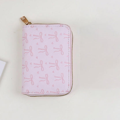 Mini Bowknot Zipper Card Holder Wallet