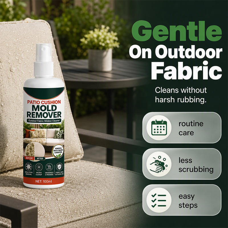 Limited-Time Offer⏰️Remove Cushion Mold Instantly! No-Scrub Gentle Patio Fabric Spray