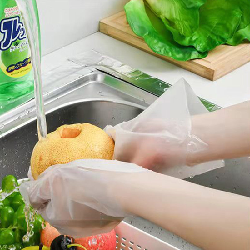 Food Grade Transparent Thickened Disposable Gloves