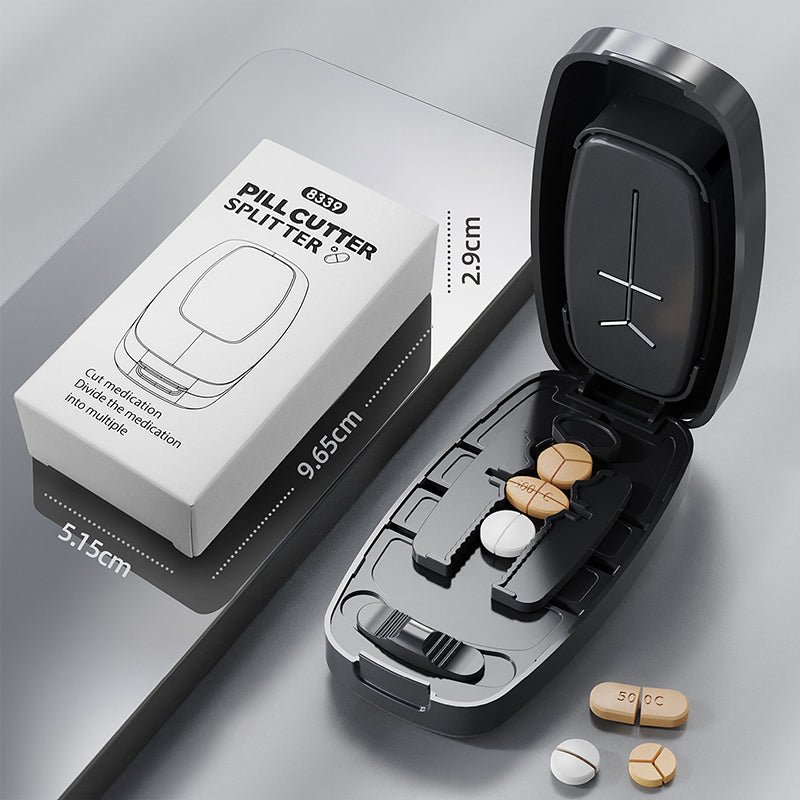 💊 LIMITED TIME 50% OFF! 🌟 Portable Pill Cutter Splitter – Precise Quartering Control, Travel-Ready Design & Safer Covered Blade ✂️✨
