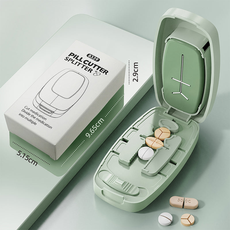 💊 LIMITED TIME 50% OFF! 🌟 Portable Pill Cutter Splitter – Precise Quartering Control, Travel-Ready Design & Safer Covered Blade ✂️✨