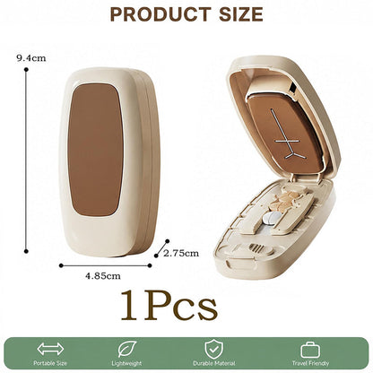 💊 LIMITED TIME 50% OFF! 🌟 Portable Pill Cutter Splitter – Precise Quartering Control, Travel-Ready Design & Safer Covered Blade ✂️✨