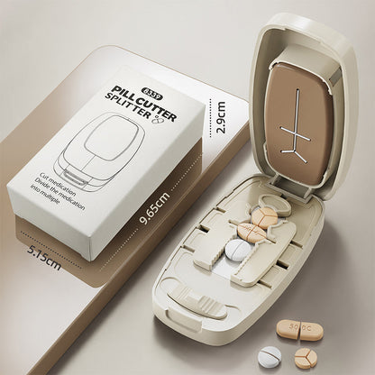 💊 LIMITED TIME 50% OFF! 🌟 Portable Pill Cutter Splitter – Precise Quartering Control, Travel-Ready Design & Safer Covered Blade ✂️✨