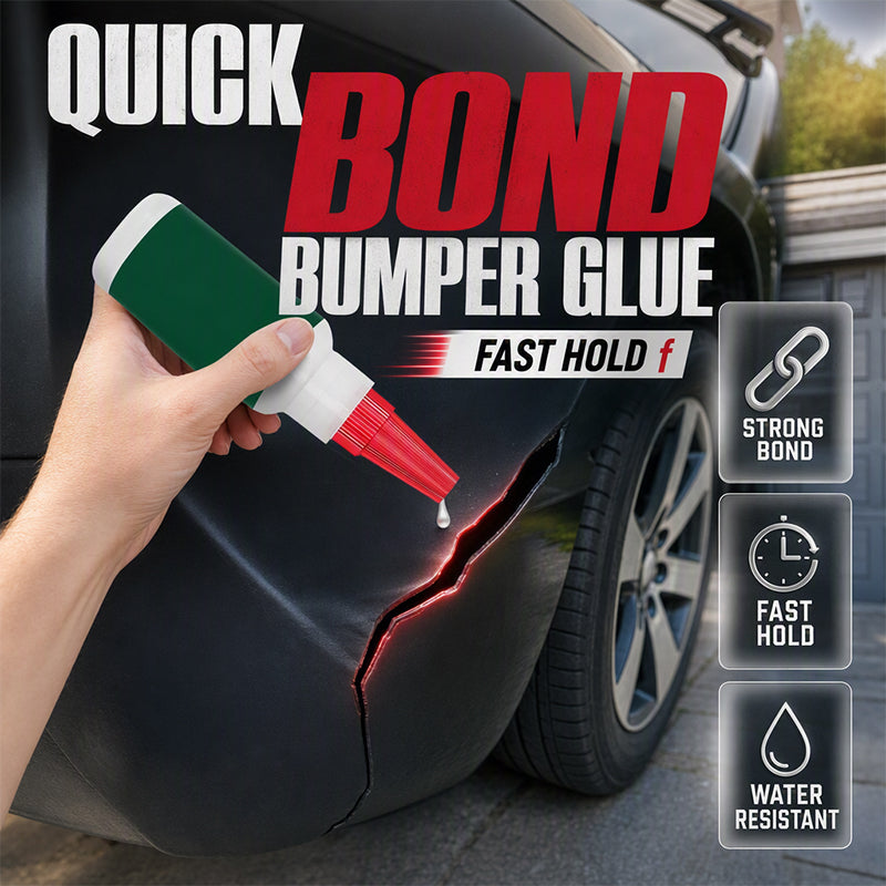 🥳2026 HOT SALE🥳💞50K+ SOLD! 🚗🔧 50% OFF! WORTHBOOTH Bumper Repair Adhesive – Precision nozzle for trim, edge & gap repairs. White formula blends with most bumpers. lowest price online! 🛡️✨