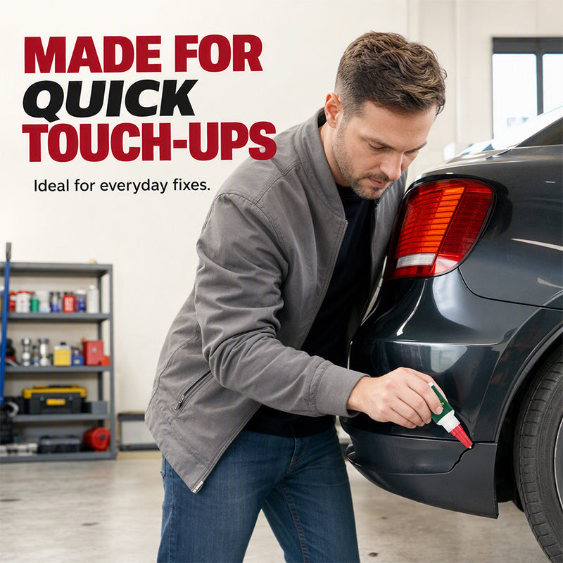 🥳2026 HOT SALE🥳💞50K+ SOLD! 🚗🔧 50% OFF! WORTHBOOTH Bumper Repair Adhesive – Precision nozzle for trim, edge & gap repairs. White formula blends with most bumpers. lowest price online! 🛡️✨