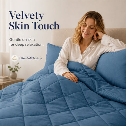 🛏️50% OFF NOW! 3-Piece Quilted Comforter Set with Shams – All Season Cloud Soft Bedding Set, Diamond Quilted Bed Comforter for Bedroom Guest Room