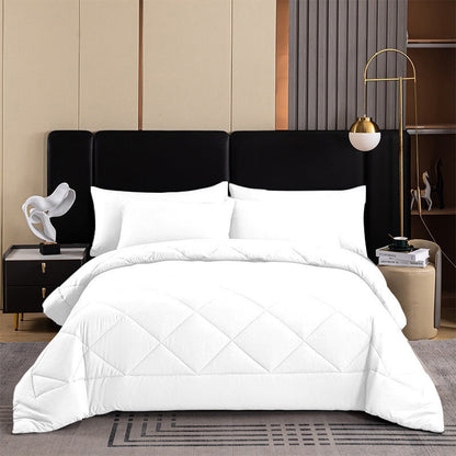 🛏️50% OFF NOW! 3-Piece Quilted Comforter Set with Shams – All Season Cloud Soft Bedding Set, Diamond Quilted Bed Comforter for Bedroom Guest Room