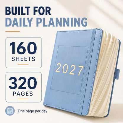 📅 50% OFF NOW! 📓 2027 Calendar Notebook – A5, one day per sheet, date-marked – Ideal for daily logs & future reference ✨