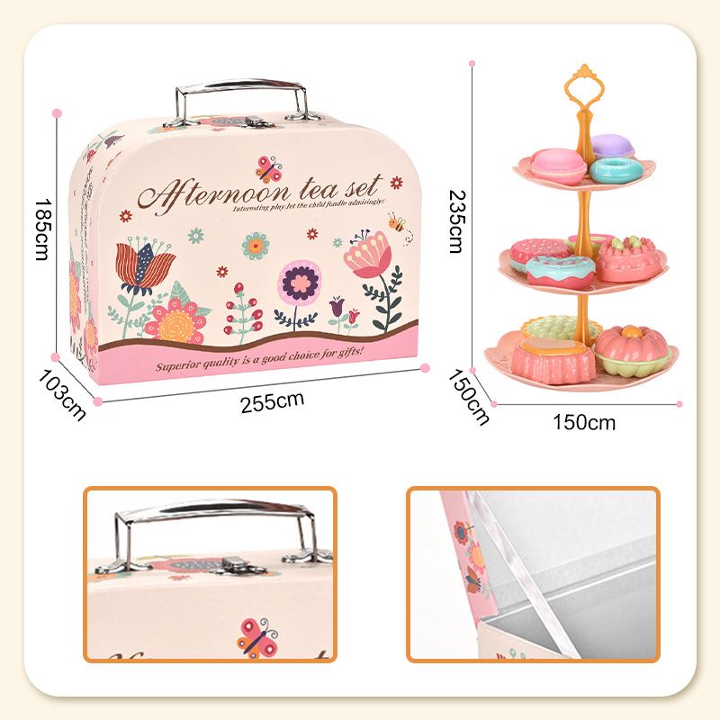 🔥HOT SALE 50% OFF! 🦄☕️ Tea parties are serious business — 17 desserts, 4 cups, a teapot, and a rainbow castle. Safe, non-toxic, and portable. Let the imagination pour. ✨