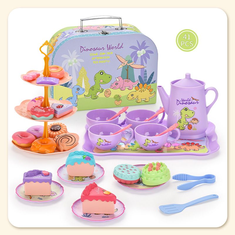 🔥HOT SALE 50% OFF! 🦄☕️ Tea parties are serious business — 17 desserts, 4 cups, a teapot, and a rainbow castle. Safe, non-toxic, and portable. Let the imagination pour. ✨