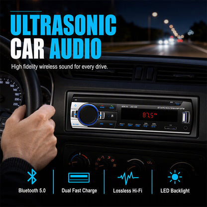 💥 Can’t-Miss Deal 🎵🚗Bluetooth 5.0 Car Radio with Dual USB & Hands-Free Calling