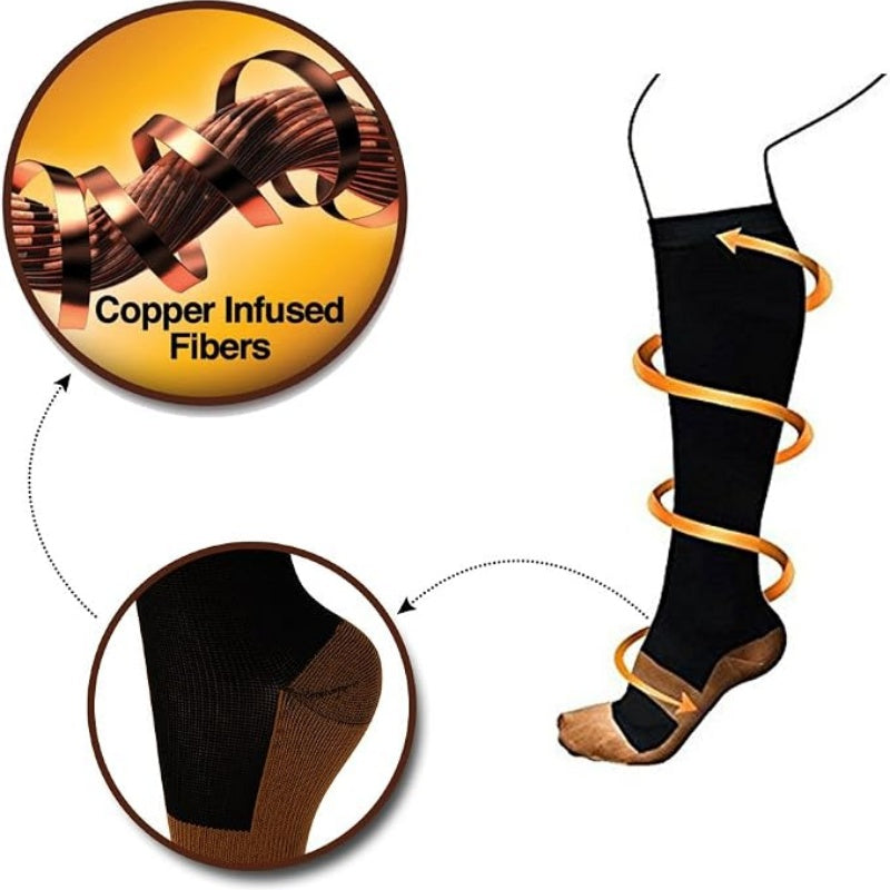 ⏳🔥LIMITED-TIME 50% OFF! ⏰Unisex Copper‑Infused Graduated Compression Socks ✨