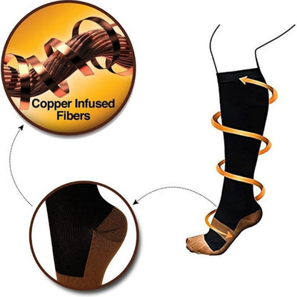 ⏳🔥LIMITED-TIME 50% OFF! ⏰Unisex Copper‑Infused Graduated Compression Socks ✨