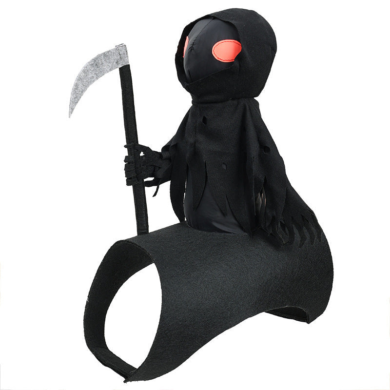 Funny Halloween Reaper Rider Pet Costumer