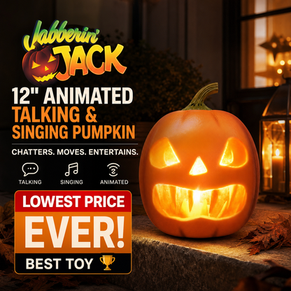 📢Lowest Price Ever🎁BUY 2 FREE SHIPPING⏰Jabberin Animated Talking & Singing Pumpkin