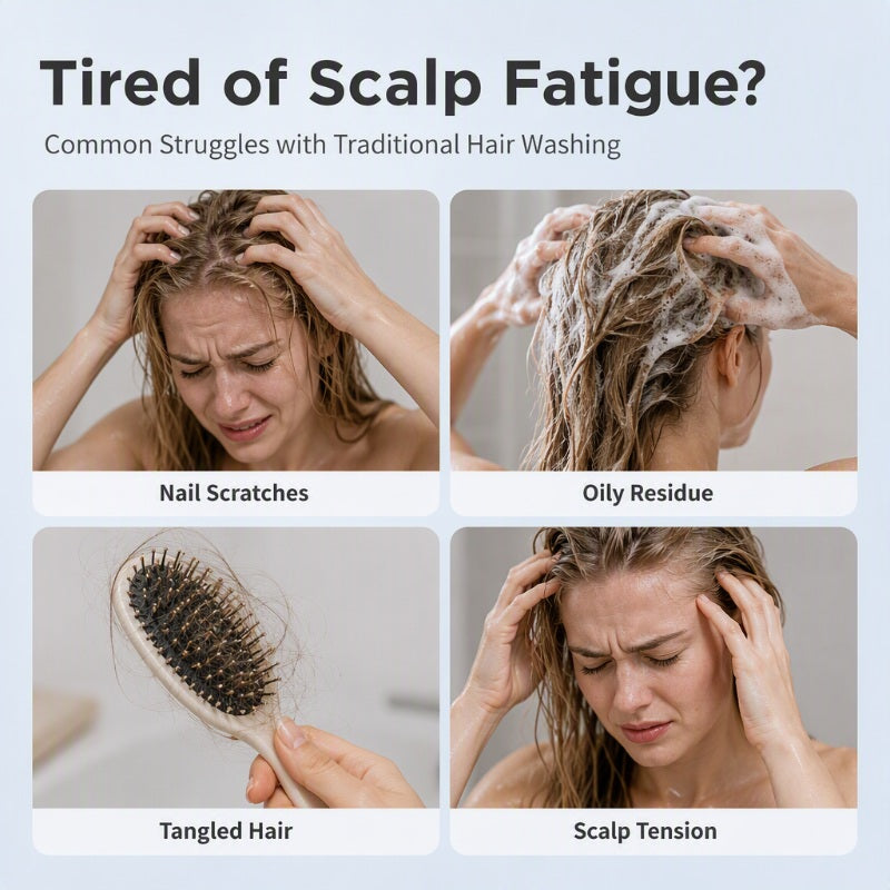 Silicone Scalp Massage Shampoo Brush