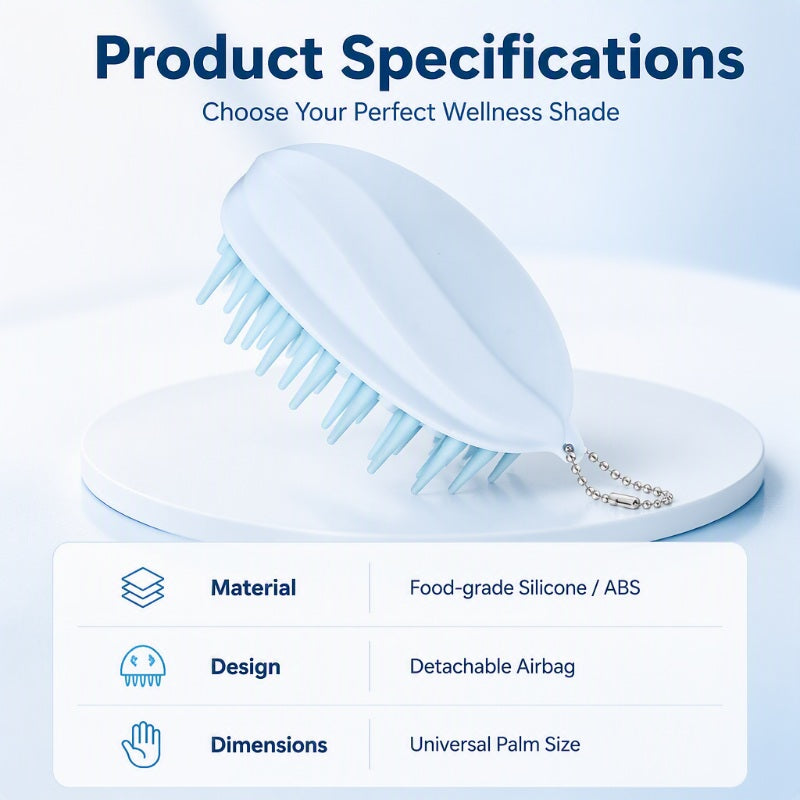 Silicone Scalp Massage Shampoo Brush