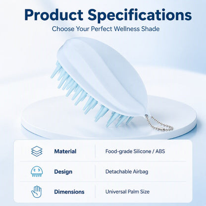 Silicone Scalp Massage Shampoo Brush