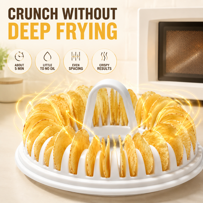 🔥2026 HOT SALE🥳💞50K+ SOLD!😍🥔DIY Microwave Potato Chip Maker with Slicer Bowl Set