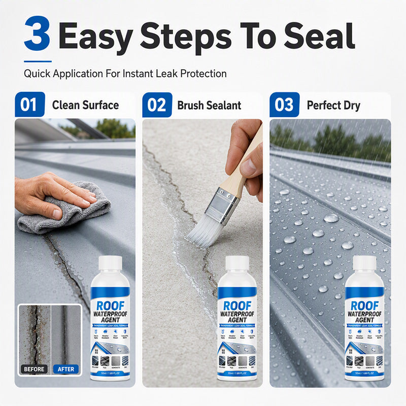 Transparent Roof Waterproof Sealant with Brush