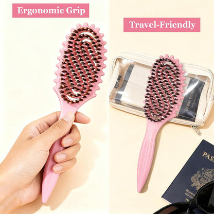 🔥Limited Time Promotion 50% OFF🔥Vented Boar Bristle Brush for Curly Hair