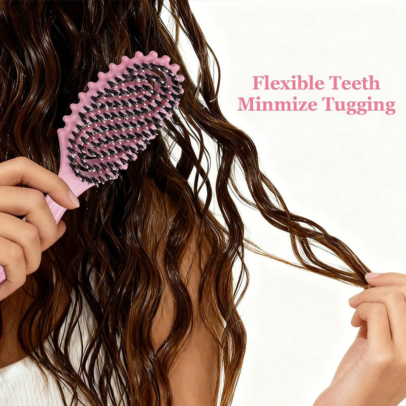 🔥Limited Time Promotion 50% OFF🔥Vented Boar Bristle Brush for Curly Hair