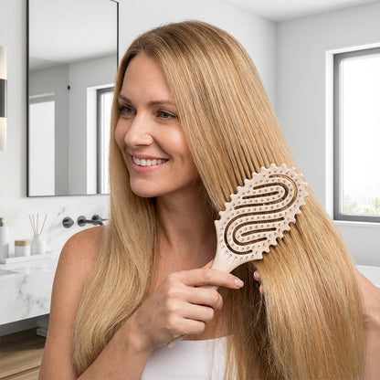 🔥Limited Time Promotion 50% OFF🔥Vented Boar Bristle Brush for Curly Hair