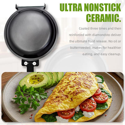 🔥 Non-Stick Dual-Use Pan – Perfect for Pancakes, Steaks & Waffle Cones! 🥞🥩🍦