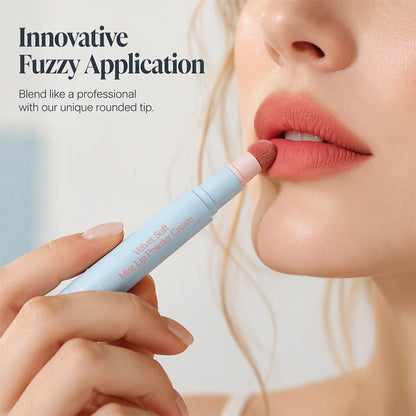 👄Soft Matte Finish Lipstick with Puff Applicator💑