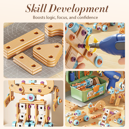 🔧 LIMITED‑TIME 50% OFF! ⚡Children's Educational DIY Toy Tool Kit – Electric Drill, Portable Storage Case ✨