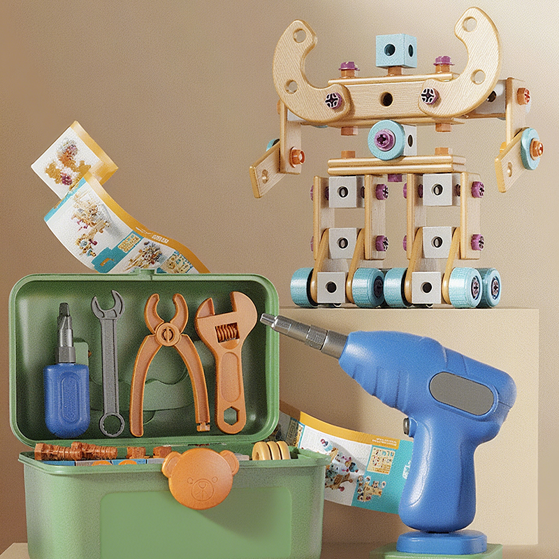 🔧 LIMITED‑TIME 50% OFF! ⚡Children's Educational DIY Toy Tool Kit – Electric Drill, Portable Storage Case ✨