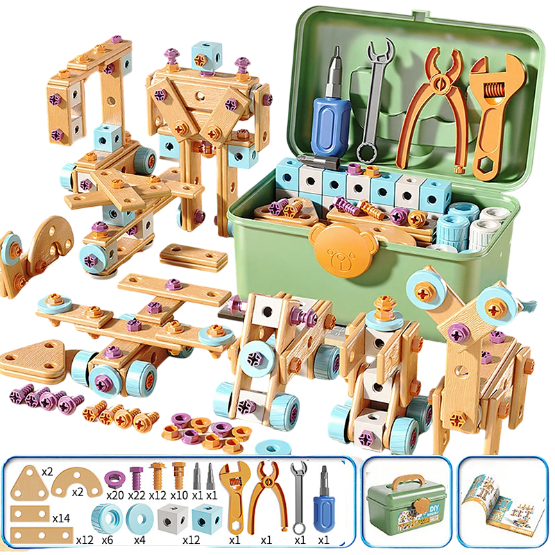 🔧 LIMITED‑TIME 50% OFF! ⚡Children's Educational DIY Toy Tool Kit – Electric Drill, Portable Storage Case ✨