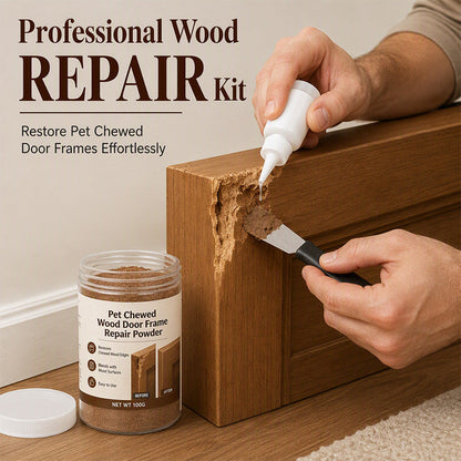 Pet Chewed Wood Door Frame Repair Kit