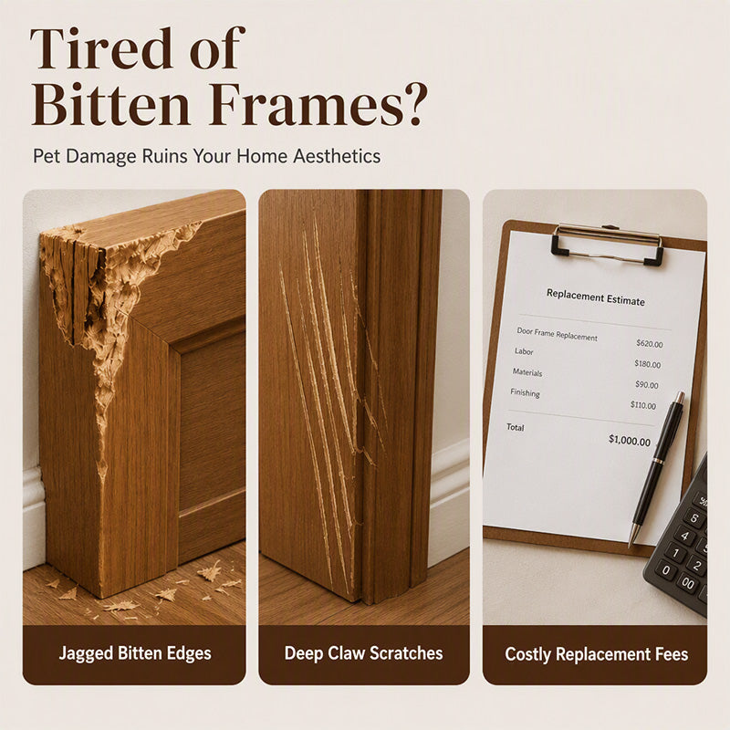 Pet Chewed Wood Door Frame Repair Kit