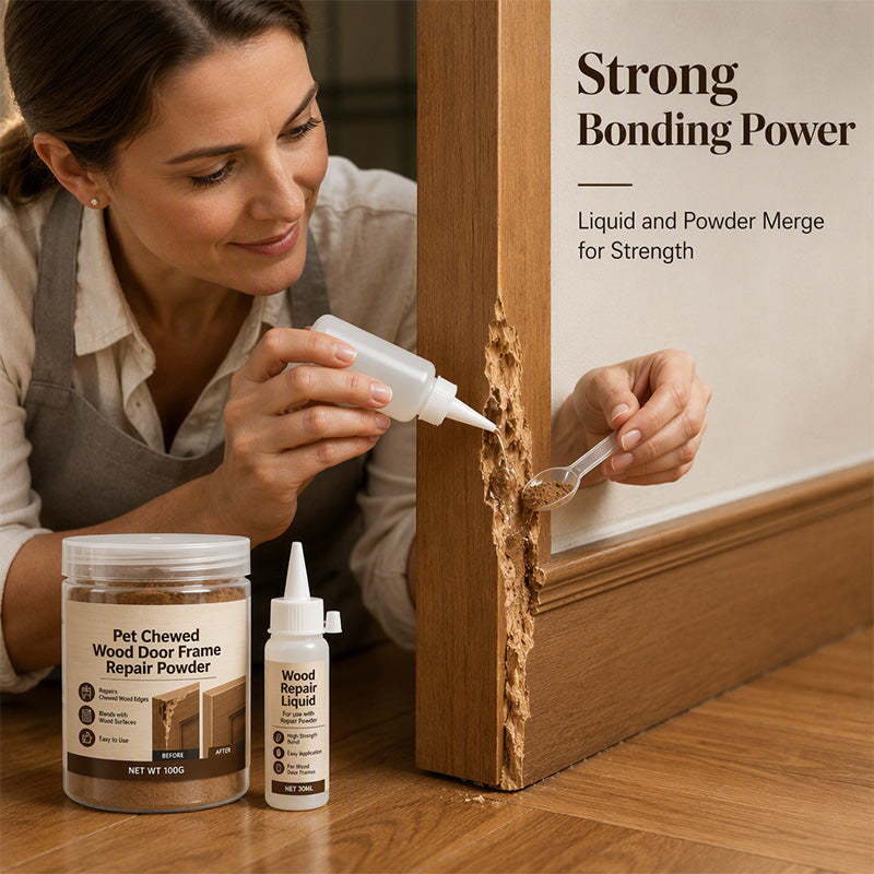 Pet Chewed Wood Door Frame Repair Kit