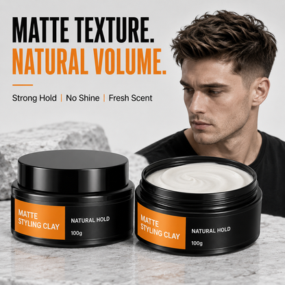 Men's Lightweight Strong Hold Hair Styling Clay