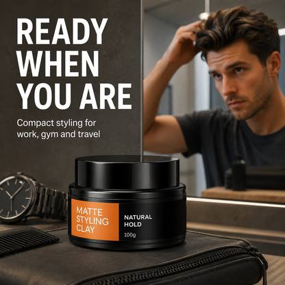Men's Lightweight Strong Hold Hair Styling Clay