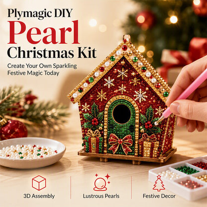 🎉 2026 Sale — Over 12,000 Sold!🎄 DIY 3D Pearl Christmas Art Kit‑Handmade Holiday Decoration Craft ✨