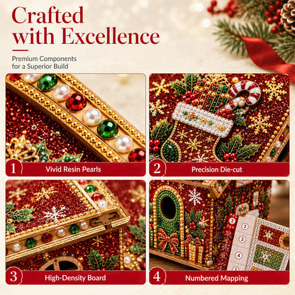 🎉 2026 Sale — Over 12,000 Sold!🎄 DIY 3D Pearl Christmas Art Kit‑Handmade Holiday Decoration Craft ✨