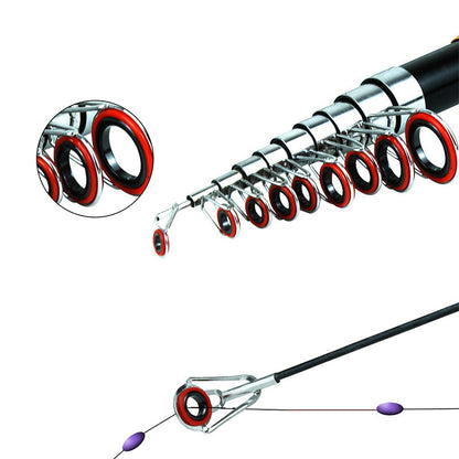🎉 2026 Sale — Over 22,000 Sold!🎣 Complete Travel Fishing Gear Set‑Telescopic Fiberglass Rod with Storage Bag 🎒