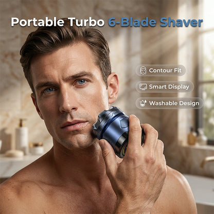 6-Blade Electric Head Shaver for Bald Men