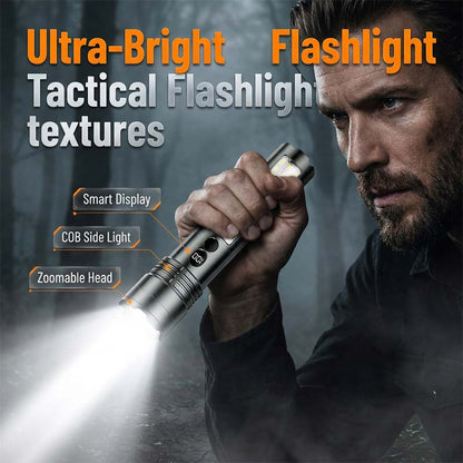 Rechargeable Flashlight with Digital Display