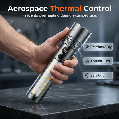 Rechargeable Flashlight with Digital Display
