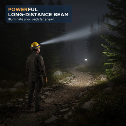 Rechargeable Lightweight LED Headlamp Flashlight