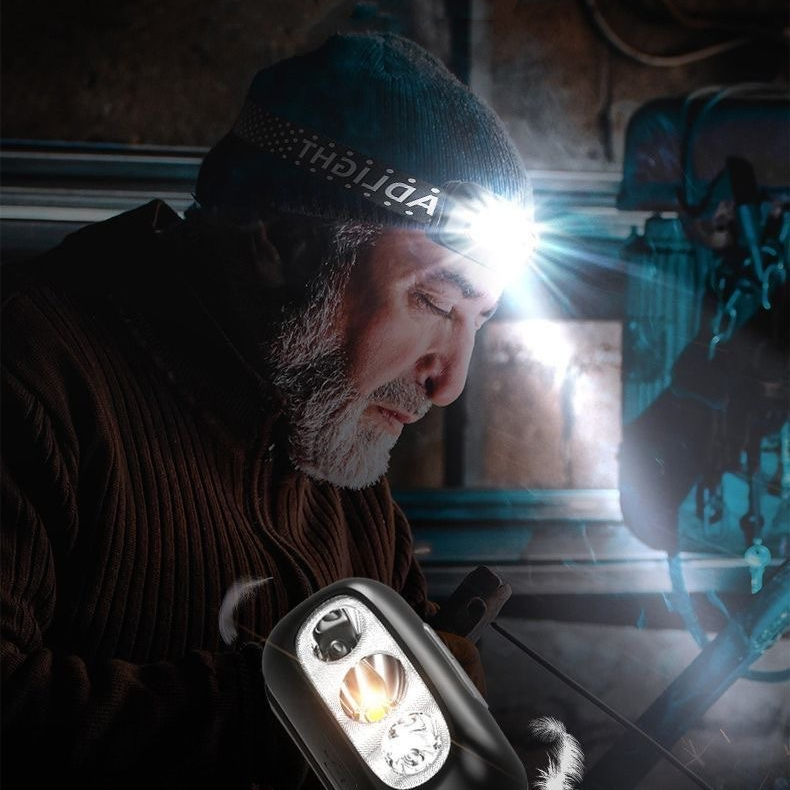 Rechargeable Lightweight LED Headlamp Flashlight